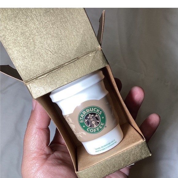 Starbucks Coffee Ceramic Ornament Gift Box Holiday Christmas Decor 2008 - Picture 5 of 7
